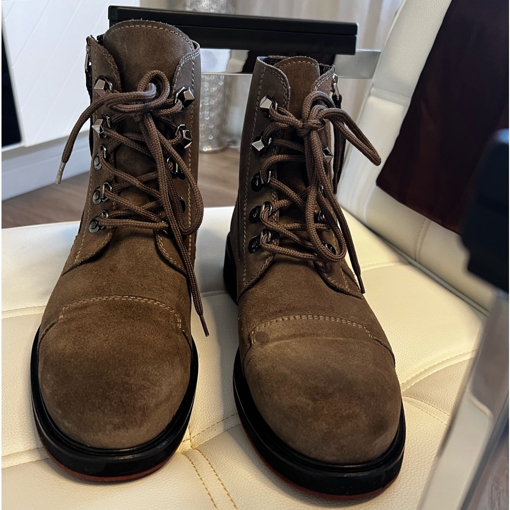 Cesare Paciotti Men's Suede Boots,Size 9 (US Sizing),Color Grey.